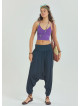 Anthracite Bohemian Shalwar with Gipe Detailed Elastic Pocket on the Leg 4481